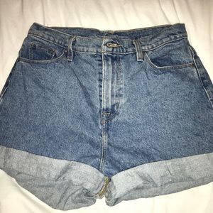 BDG Mom High Rise Denim Shorts